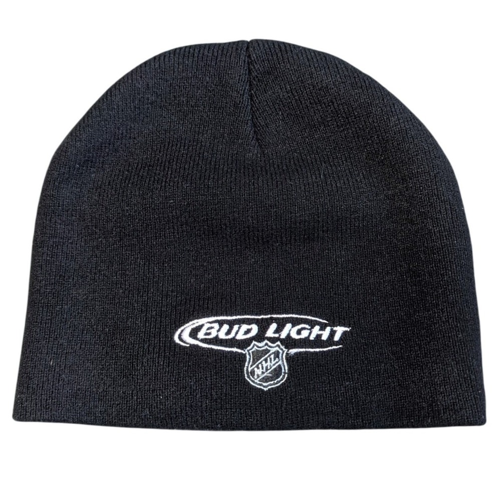 NHL Montreal Canadiens Bud Light Black Beenie Toque Hat‎